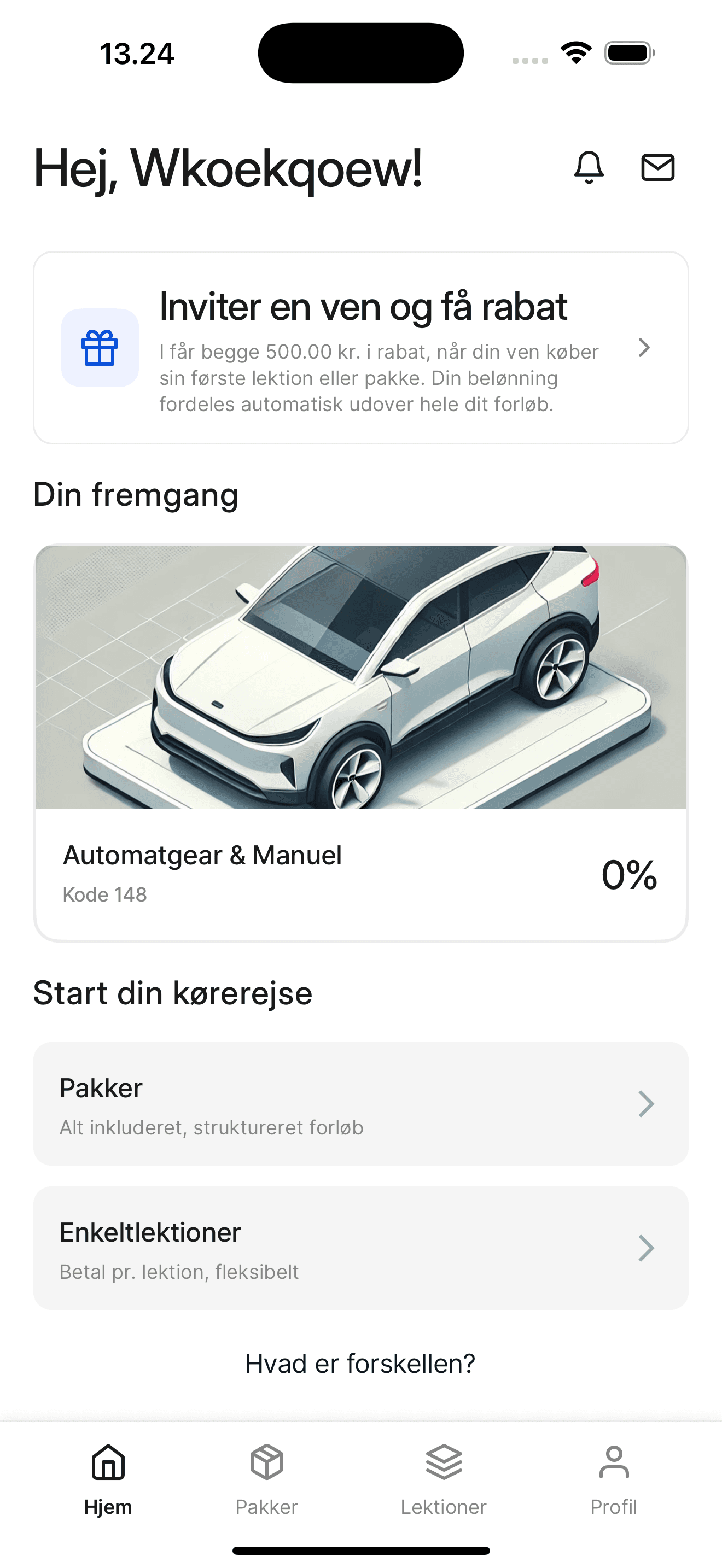 Vælg din læringsstil i Startkørekort appen